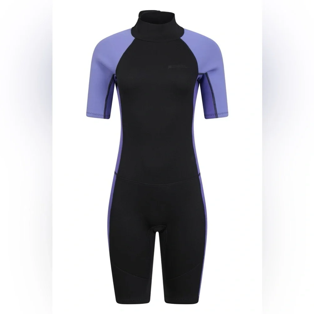 Mountain Warehouse Shorty Womens 2.5/2mm Purple Wetsuit size 8-10 NWT